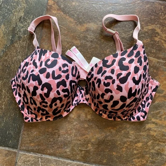 NWT Victoria’s Secret Pink Leopard Print Bra - Picture 1 of 3